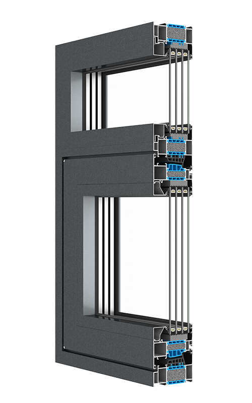 XDS–GB95-95框扇平齐系统窗