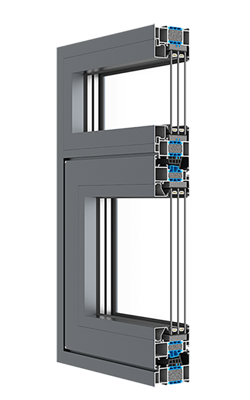XDS–GB85-85框扇平齐系统窗